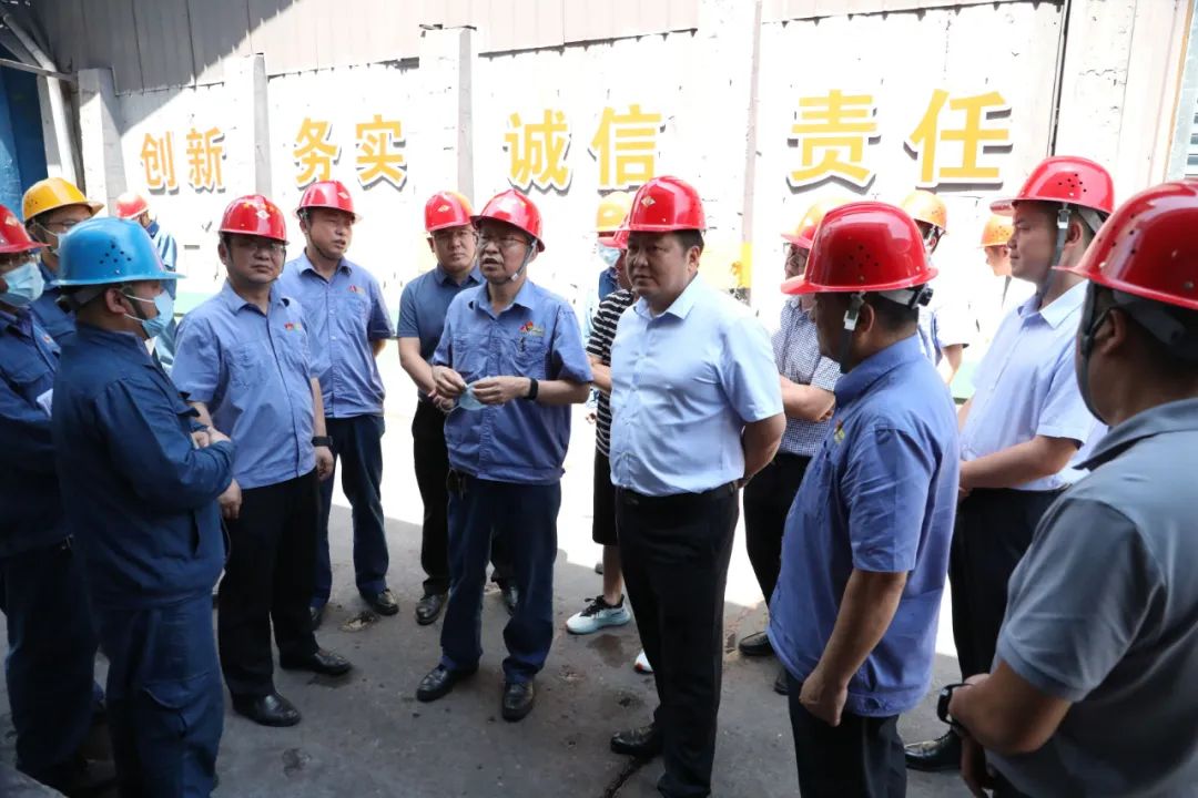 安康市白河縣委常委、宣傳部部長、白河縣廢棄硫鐵礦污染治理工作專班組長、辦公室主任李軍幫一行到公司參觀調(diào)研