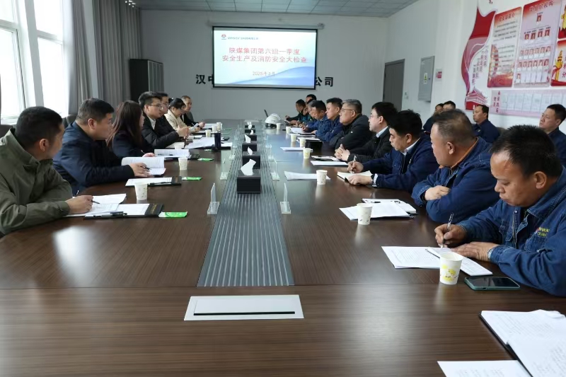 陜煤集團(tuán)第六檢查組一行來(lái)雙石礦業(yè)公司檢查一季度安全生產(chǎn)及消防安全工作